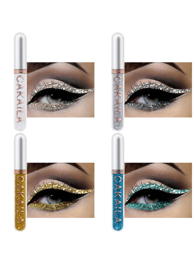 8 Colors Colored Colorful Matte Liquid Makeup Eyeliner Liquid Set Stamps Shapes for Eyes, Pink Red Yellow Blue Purple White Black Matte Liquid Eyeliner Waterproof Color Eye Liners Pencil for Women