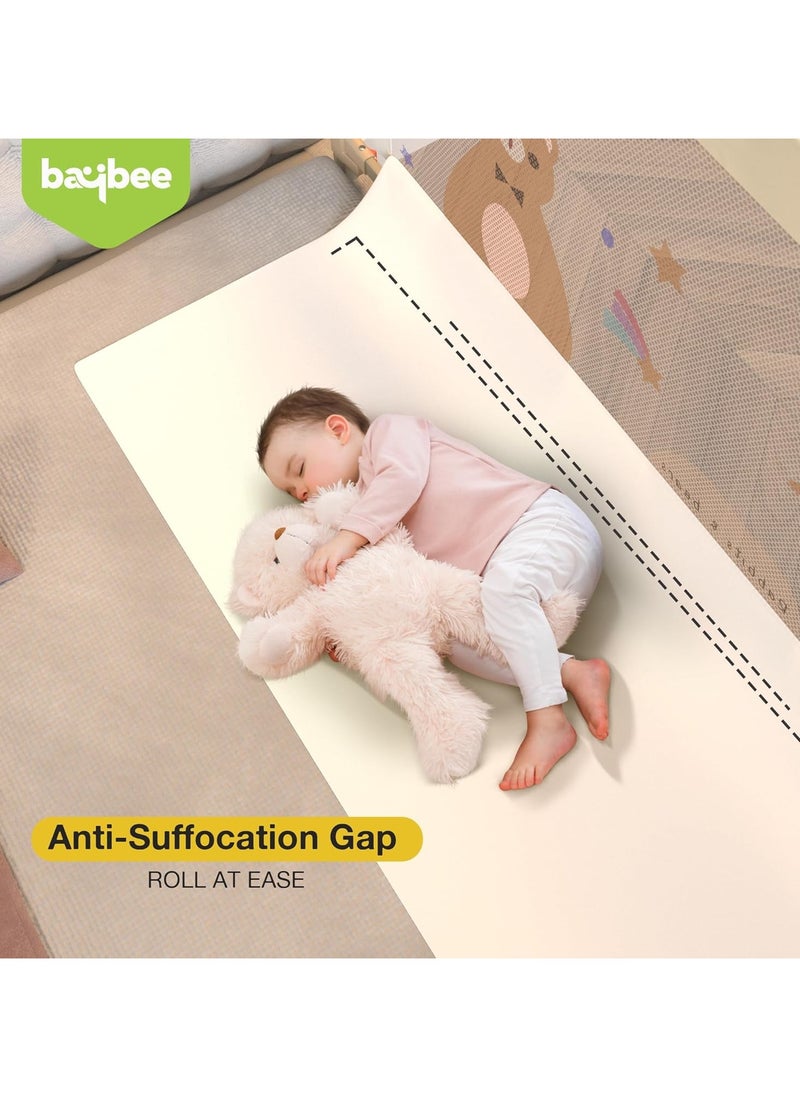 180 x 80cm Baby Bed Rail Guard for Baby Safety with 28 Height Adjustable, Portable Bed Side Protector for Baby Falling | Foldable Single Side Baby Bed Railing for Kids Toddler Beige White