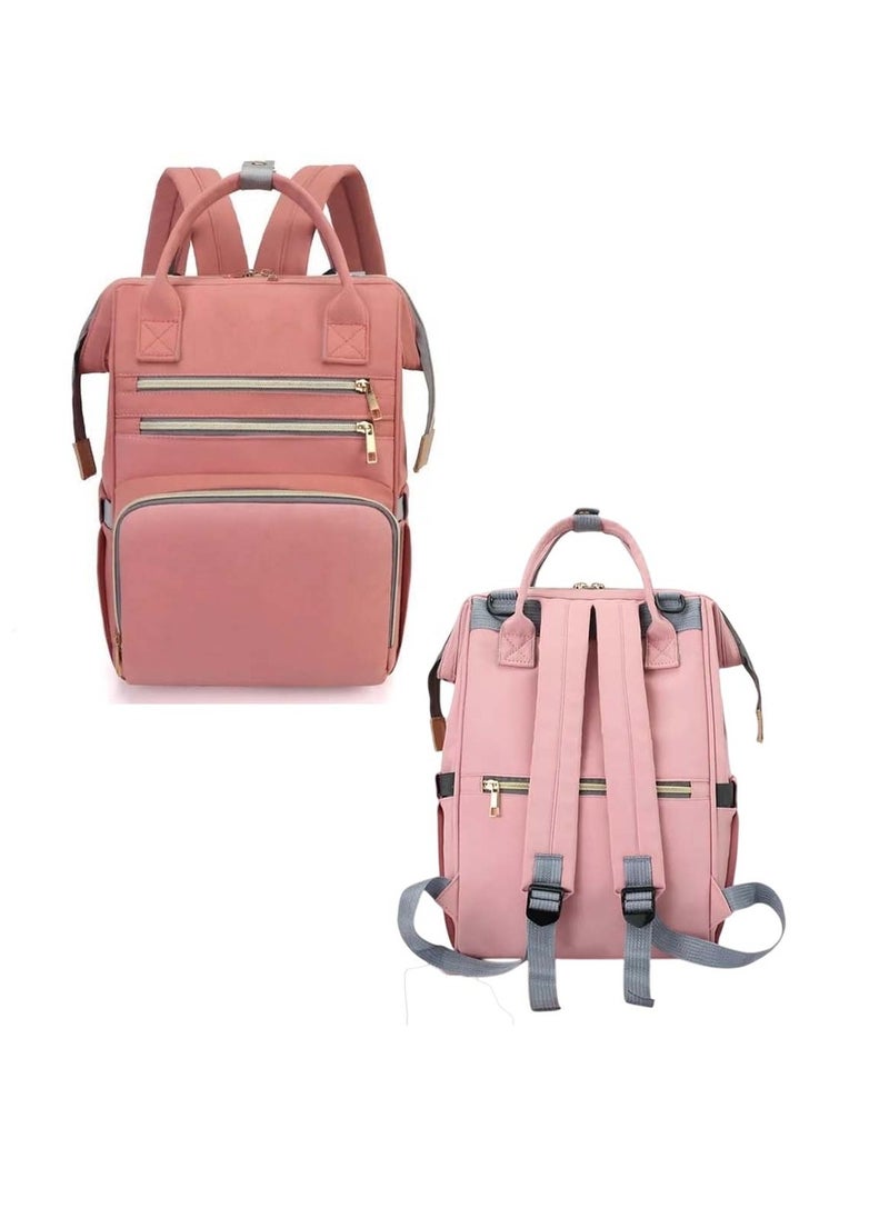 Chic & Spacious Pink Mums Baby Travel Bag
