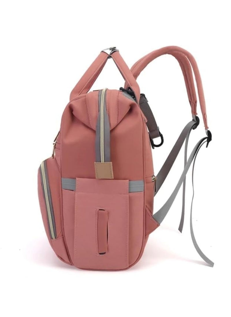 Chic & Spacious Pink Mums Baby Travel Bag