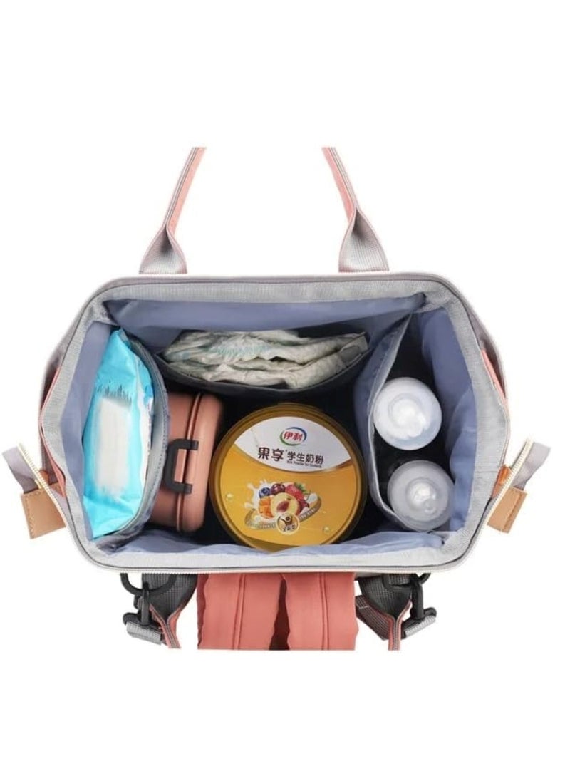Chic & Spacious Pink Mums Baby Travel Bag