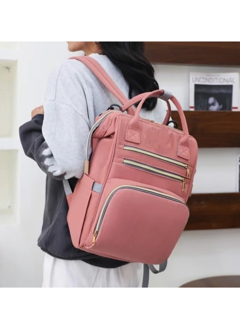 Chic & Spacious Pink Mums Baby Travel Bag