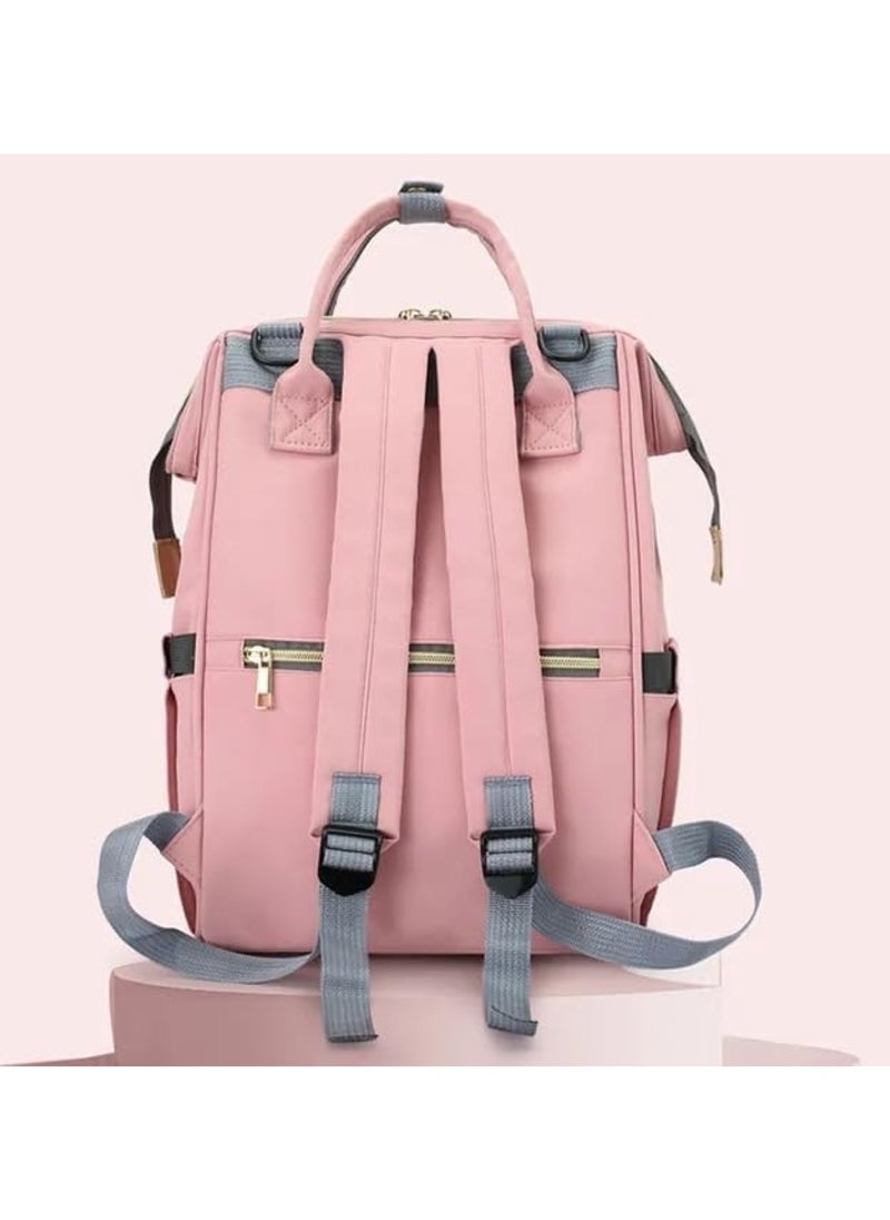 Chic & Spacious Pink Mums Baby Travel Bag