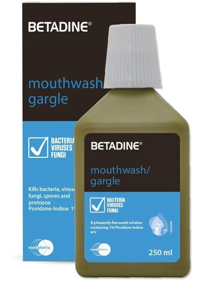 Betadine Mouth Gargle, 250 ml