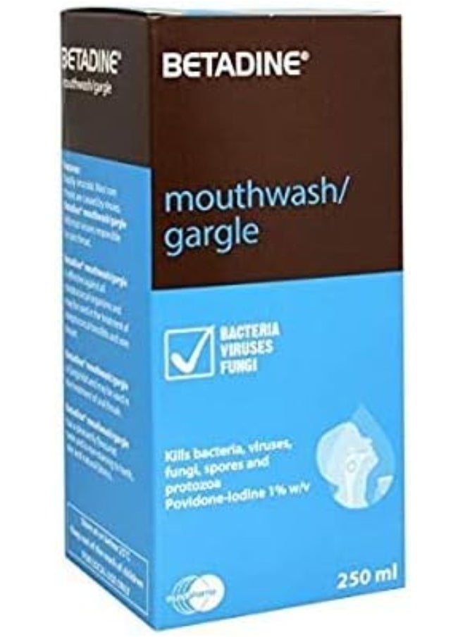 Betadine Mouth Gargle, 250 ml