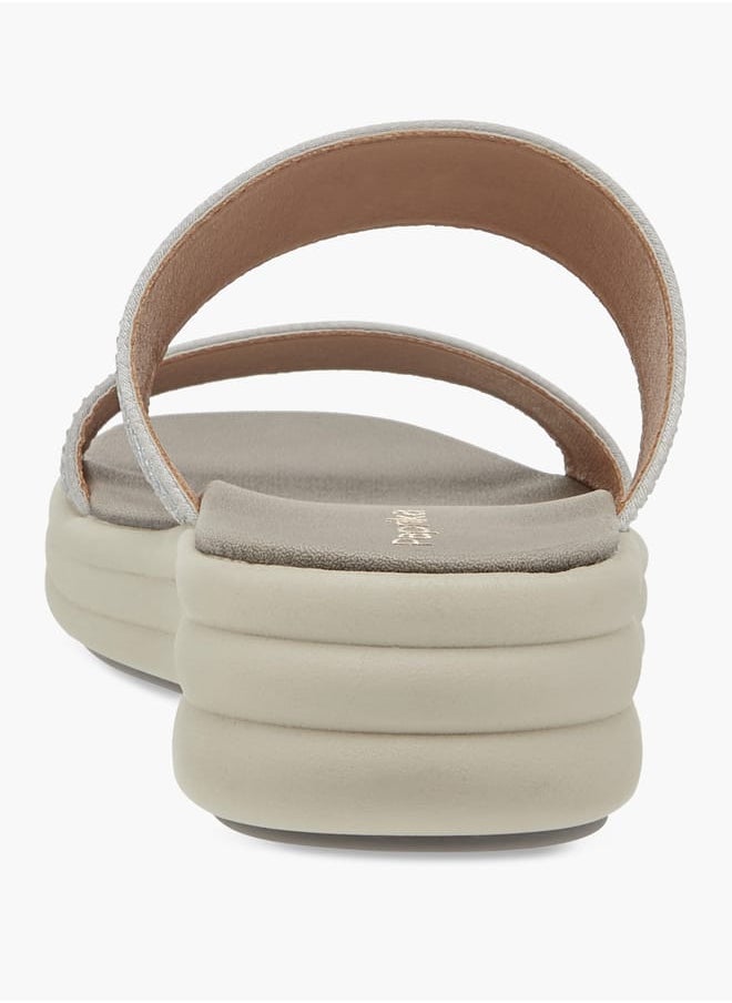 Women's Embellished Slip-On Flatform Sandals