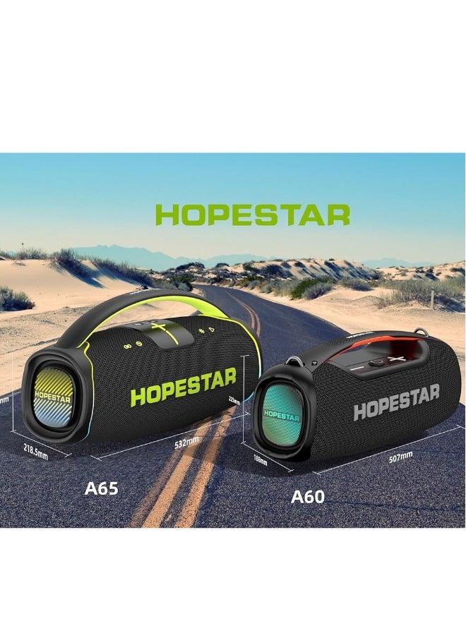 A65 300W Portable Bluetooth Speaker – Big Bass, Karaoke Mic, IPX6 Waterproof, 30000mAh Battery, TWS Stereo, LED Lights & Handle – Perfect for Parties, Camping, and Outdoor Adventures