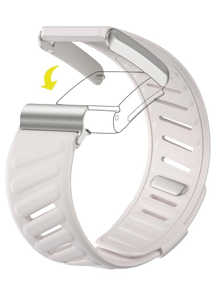 Comfort Durable Silicone Wristband Compatible with WHOOP 4.0 Band, Soft Silicone Sports Loop Strap for Men & Women, with U Shaped Connector