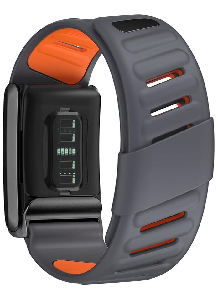 Comfort Durable Silicone Wristband Compatible with WHOOP 4.0 Band, Soft Silicone Sports Loop Strap for Men & Women, with U Shaped Connector