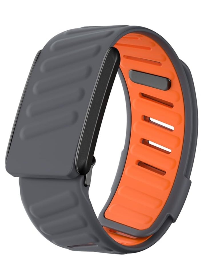 Comfort Durable Silicone Wristband Compatible with WHOOP 4.0 Band, Soft Silicone Sports Loop Strap for Men & Women, with U Shaped Connector