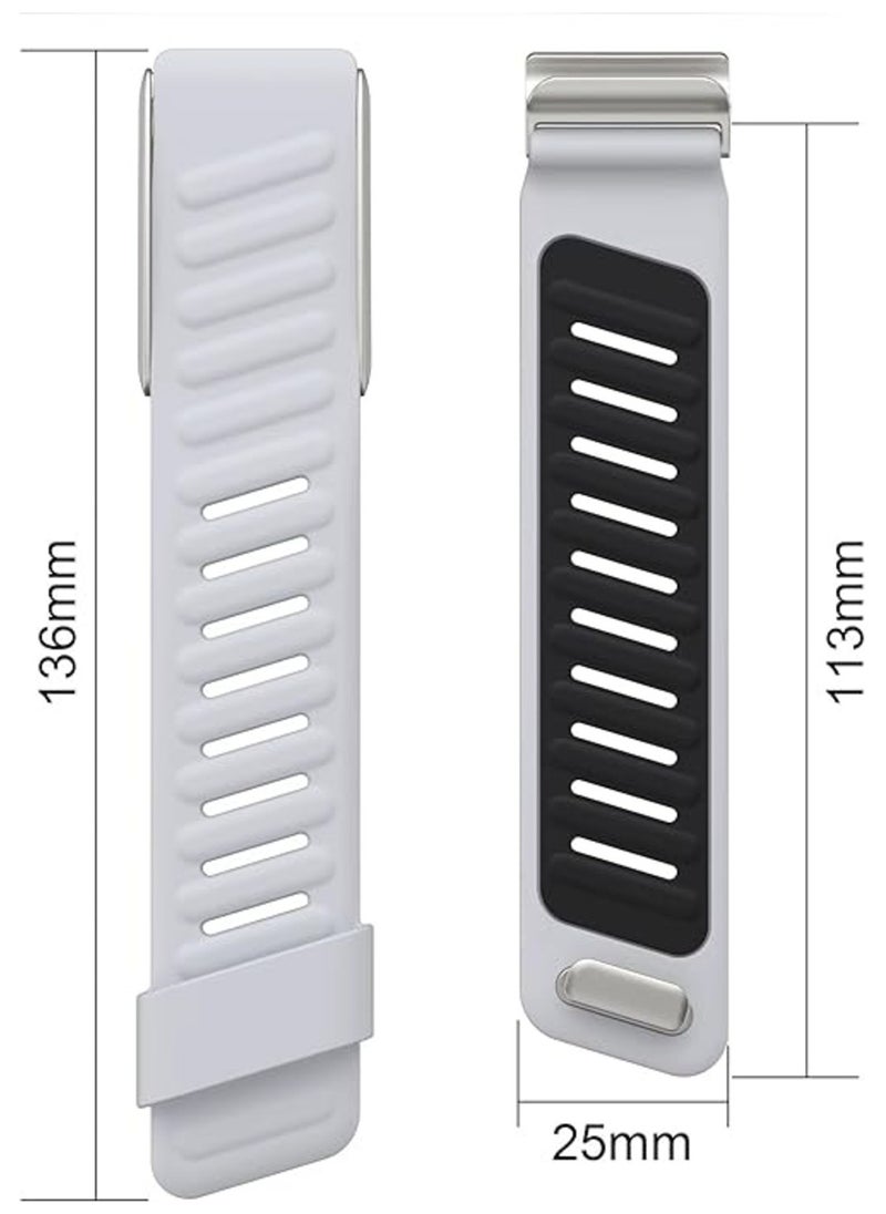 Comfort Durable Silicone Wristband Compatible with WHOOP 4.0 Band, Soft Silicone Sports Loop Strap for Men & Women, with U Shaped Connector