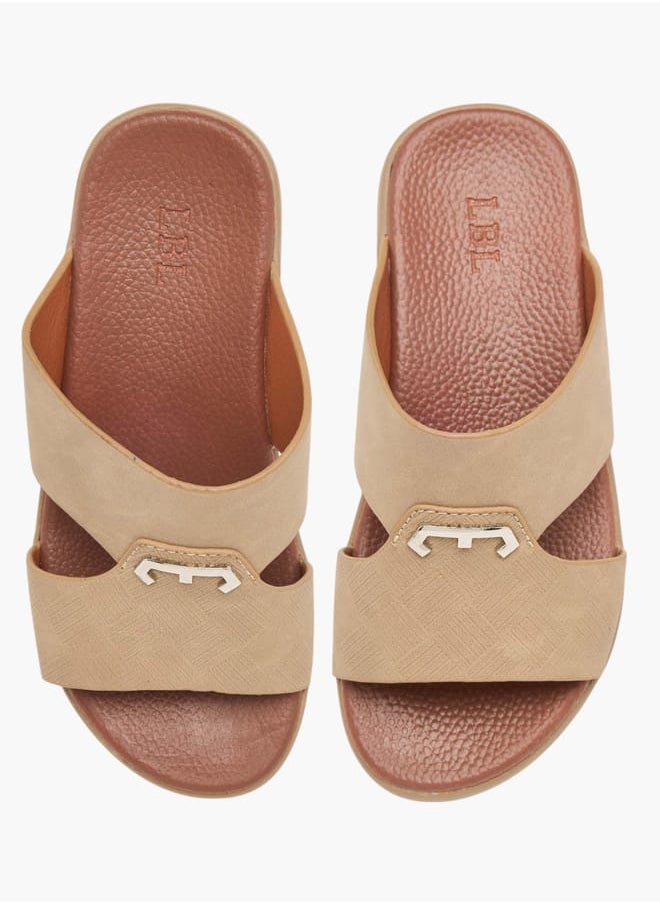Boys Textured Slip-On Arabic Sandals