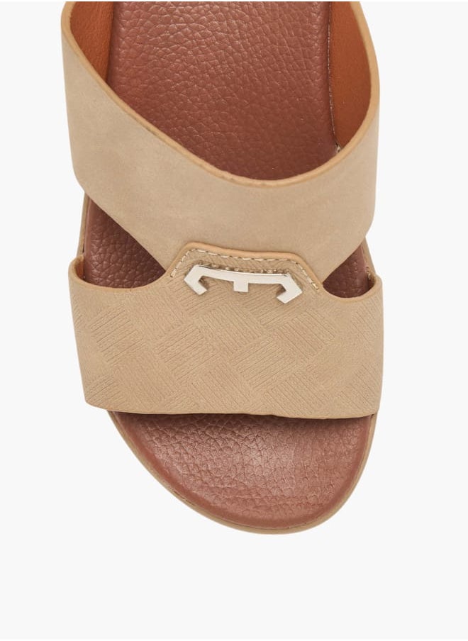 Boys Textured Slip-On Arabic Sandals
