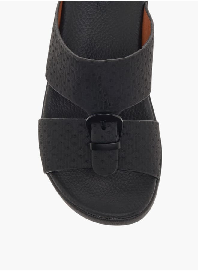Boys Buckle Accent Slip-On Arabic Sandals