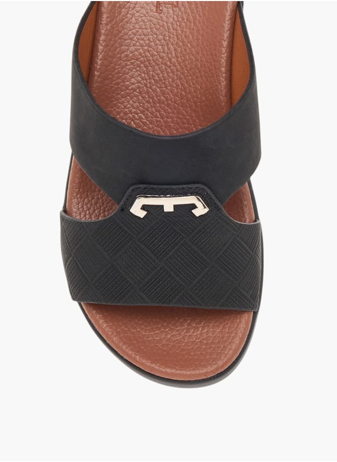 Boys Textured Slip-On Arabic Sandals