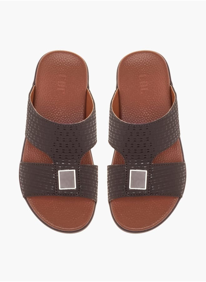 Boys Textured Slip-On Arabic Sandals