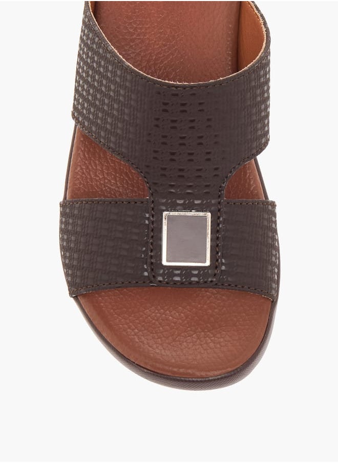 Boys Textured Slip-On Arabic Sandals