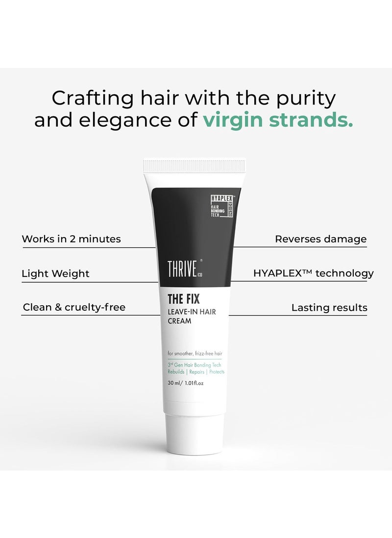 The Fix Leave-in Hair Cream For Smoother, Shiny & Frizz-Free Hair | For Daily Use | With HYAPLEX™