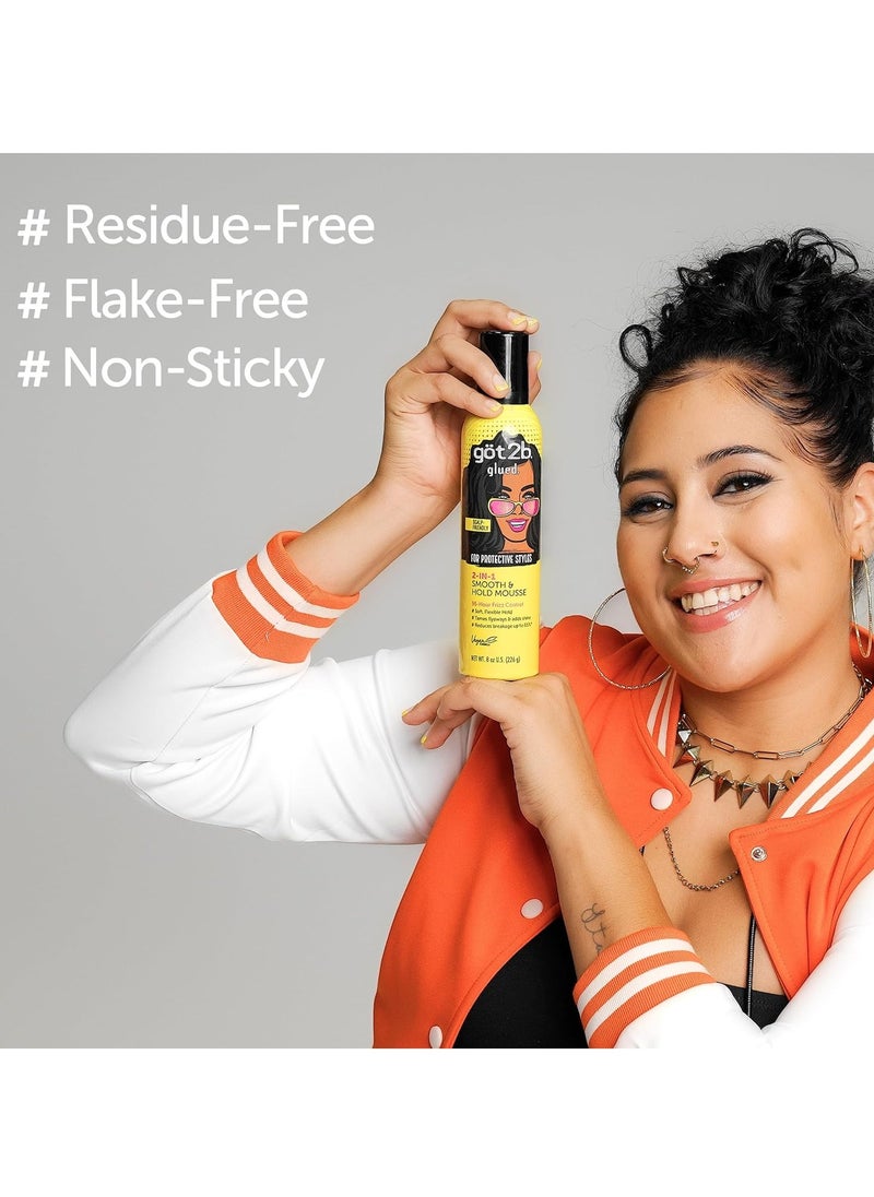 Got2B Glued Smooth & Hold Hair Mousse 8oz