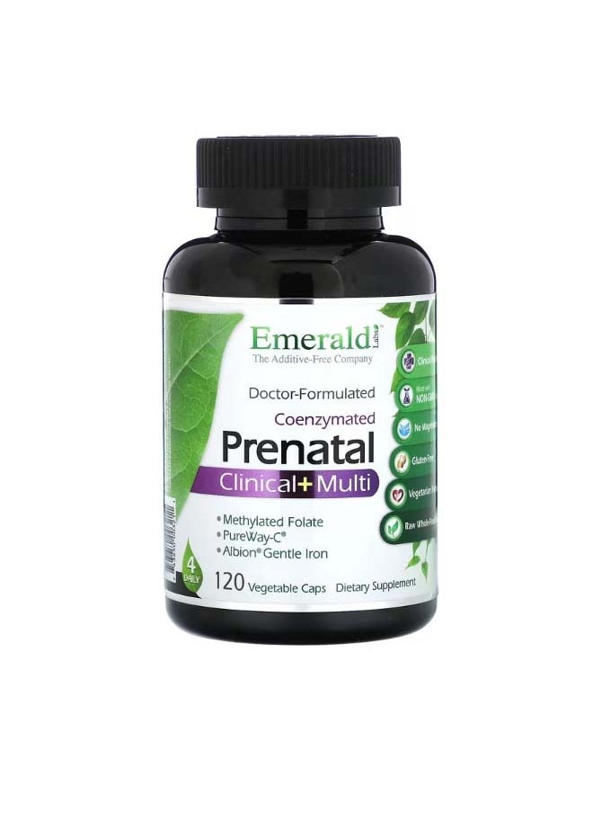 Coenzymated Prenatal Clinical  Multi 120 Vegetable Caps