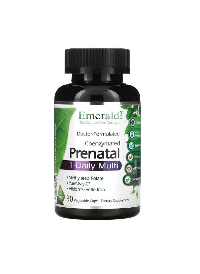 CoEnzymated Prenatal 1 Daily Multi 30 Vegetable Caps