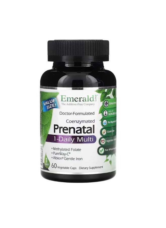 CoEnzymated Prenatal 1 Daily Multi 60 Vegetable Caps