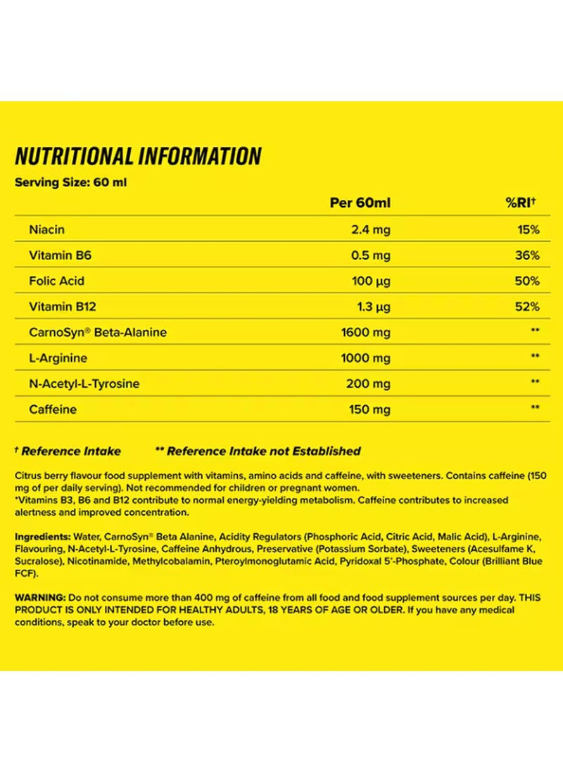 C4 Original Pre-Workout Shot 60ml Citrus Berry Pack of 12