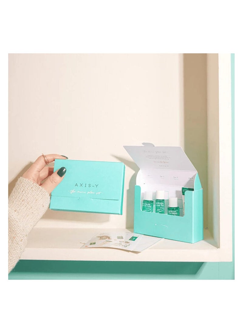 The Mini Glow Set
- Quinoa One-Step Balanced Gel Cleanser 8Ml
- Daily Purifying Treatment Toner 5Ml
- Artichoke Intensive Skin Barrier Ampoule 5Ml
- Dark Spot Correcting Glow Serum 5Ml
- Sticker And Gift Card
