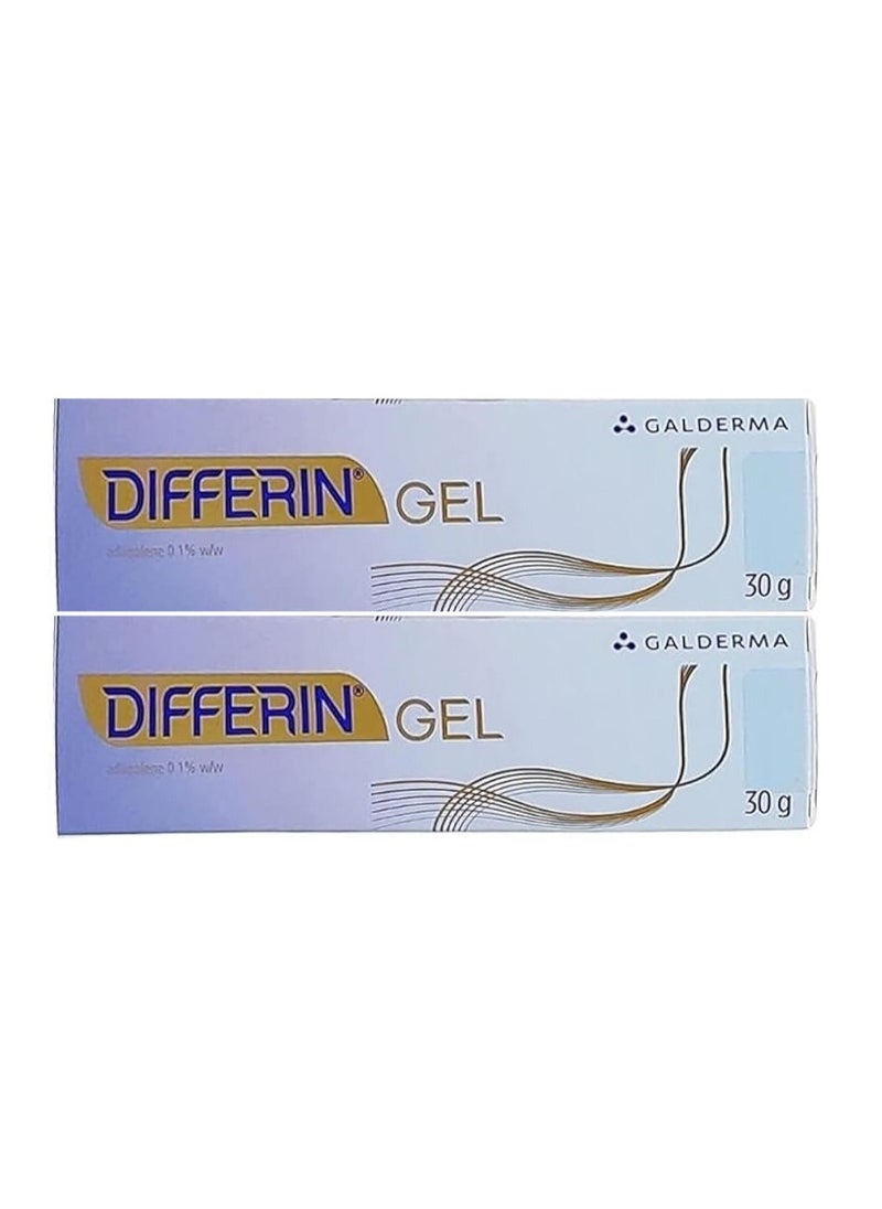 Pack Of 2 Differin Gel 0.1%, 30g x 2