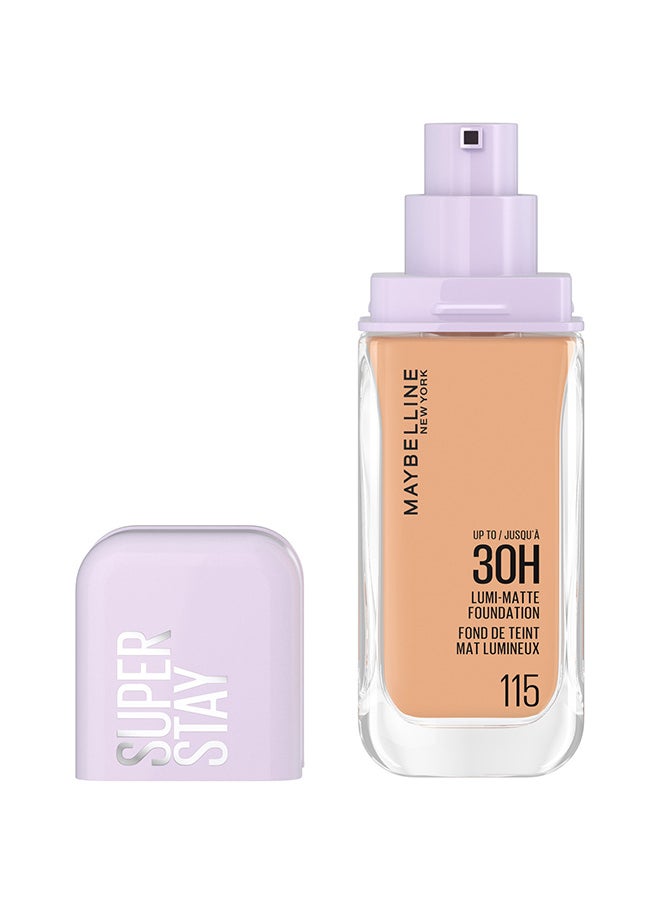 Super Stay Lumi-Matte Foundation, 30Hr Longwear Formula 115