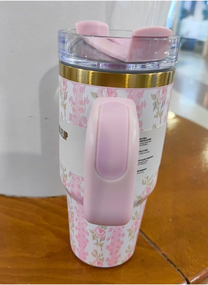 Quencher H2.0 Flow State Stainless Steel Vacuum Insulated Tumbler with Lid and Straw for Water, Iced Tea or Coffee, Smoothie and More, 14 oz