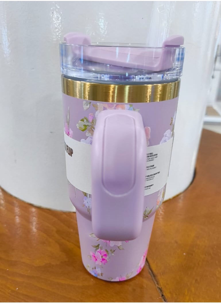 Quencher H2.0 Flow State Stainless Steel Vacuum Insulated Tumbler with Lid and Straw for Water, Iced Tea or Coffee, Smoothie and More, 14 oz