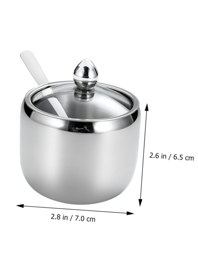 Spice Jar and Containers with Lids Stainless Steel Small Spice Containers for Sugar Kitchen Seasoning Jars