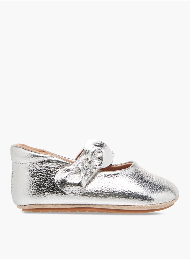 Girls Embellished Booties with Hook and Loop Closure