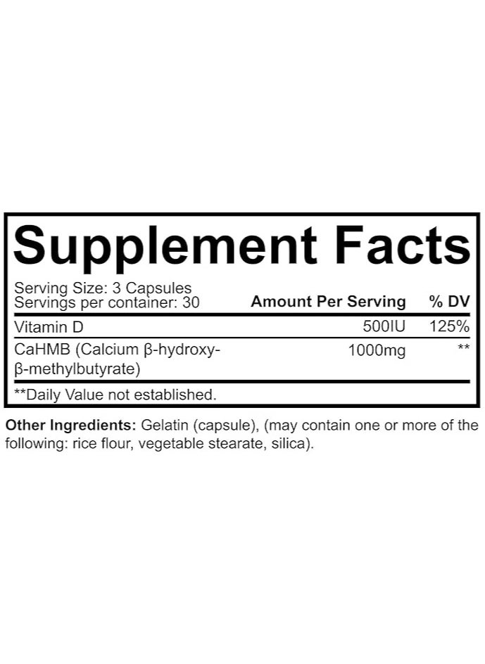 Nutrakey, HMB, Active Metabolite of Leucine, 90 Caps, 30 Servings