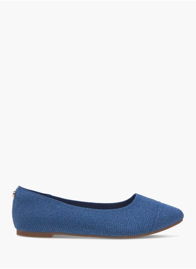 Women's Panelled Slip-On Ballerina Shoes