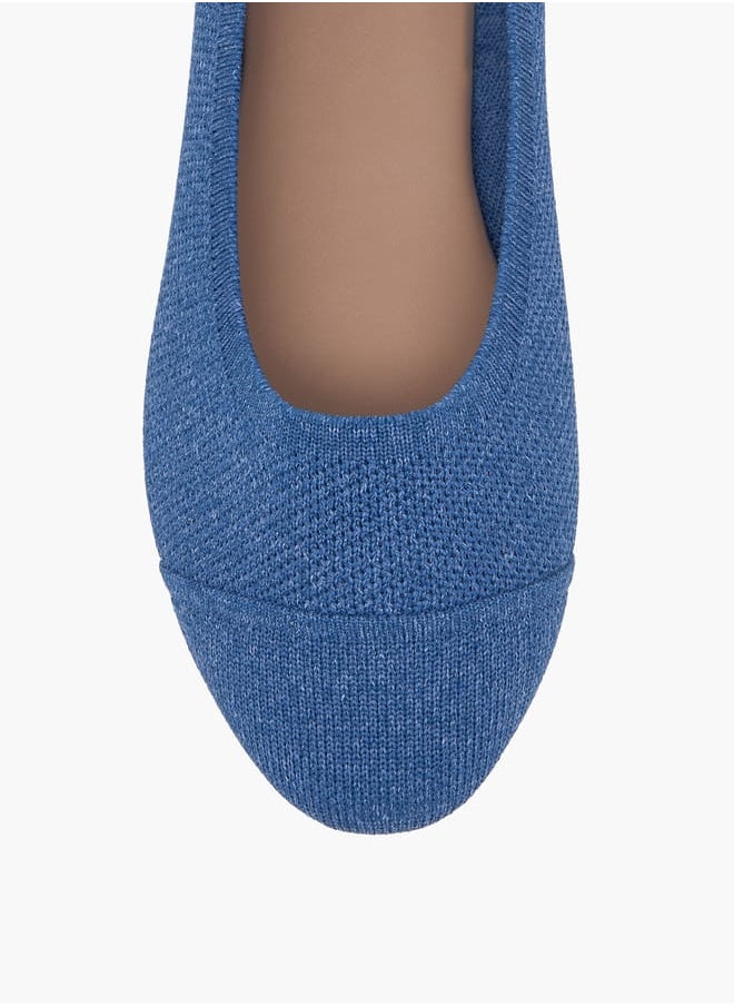 Women's Panelled Slip-On Ballerina Shoes