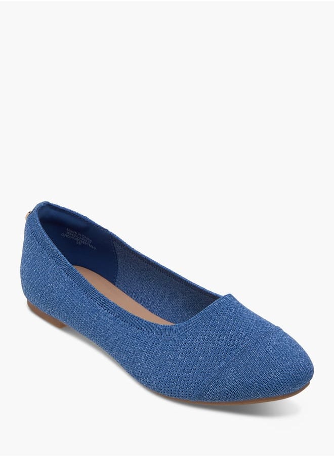 Women's Panelled Slip-On Ballerina Shoes