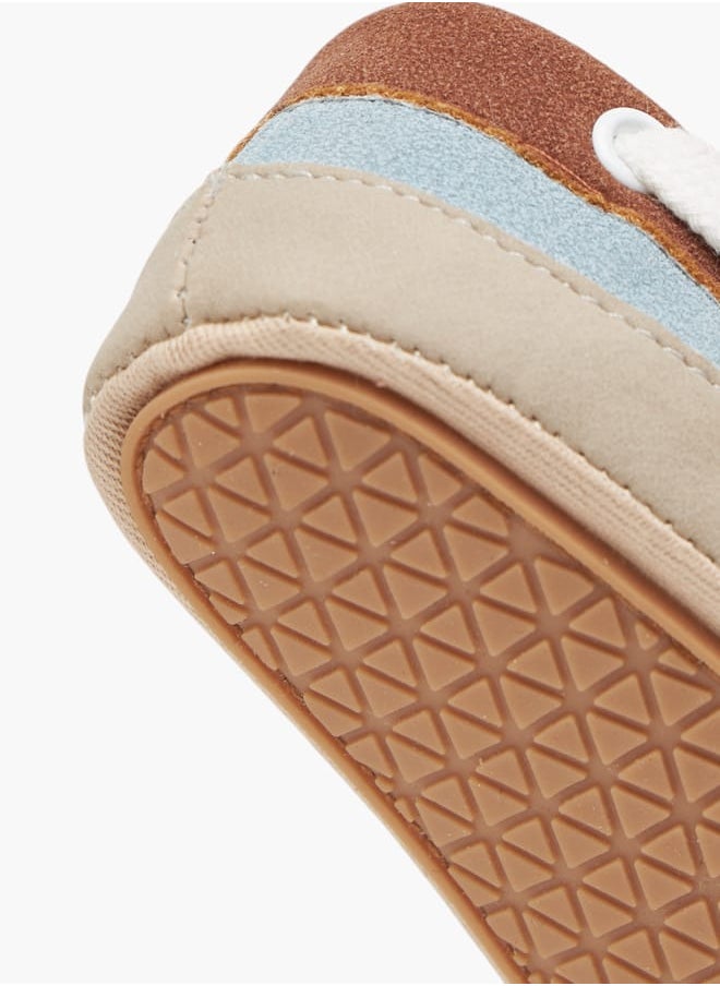 Boys Colourblock Booties with Hook and Loop Closure