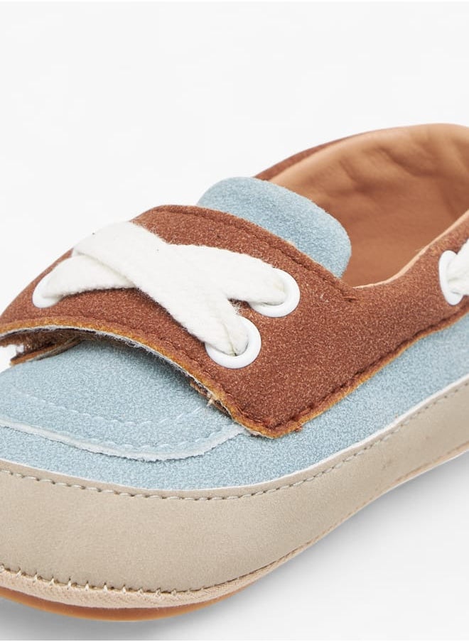 Boys Colourblock Booties with Hook and Loop Closure