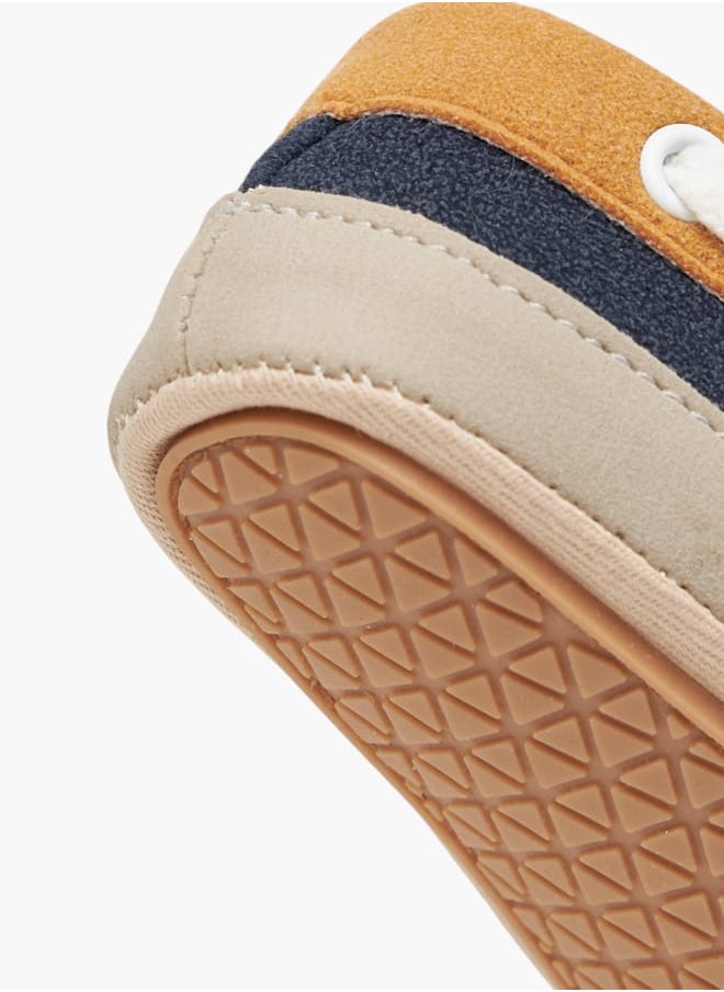 Boys Colourblock Booties with Hook and Loop Closure