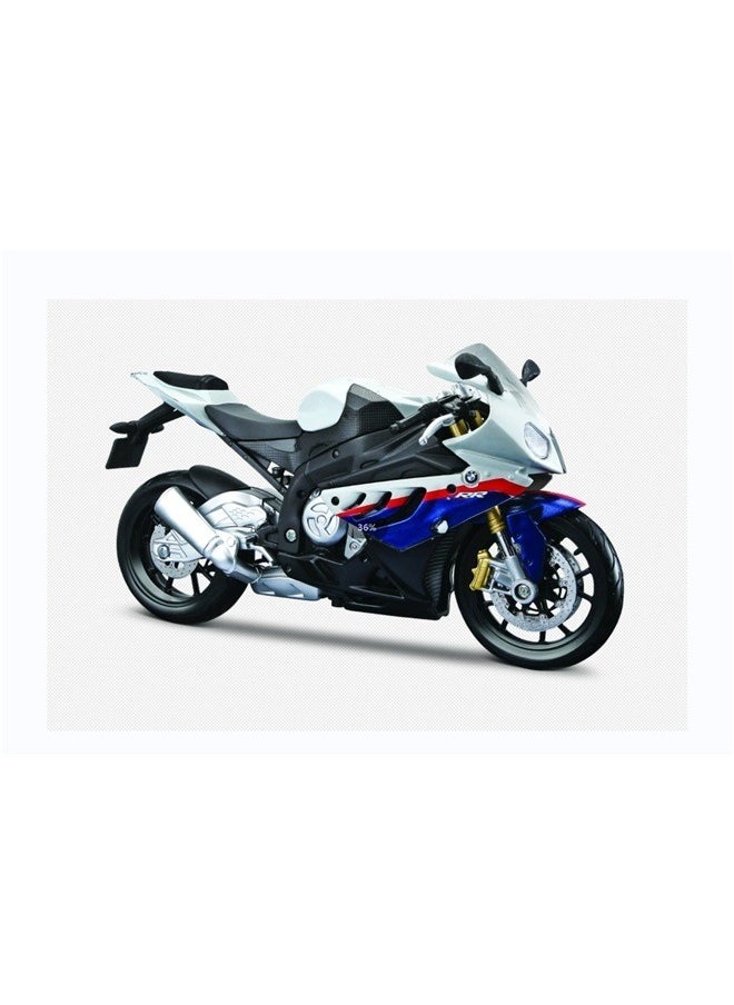 1/12 BMW S1000Rr Motorcycle Multicolour , White/Red/Blue Multi