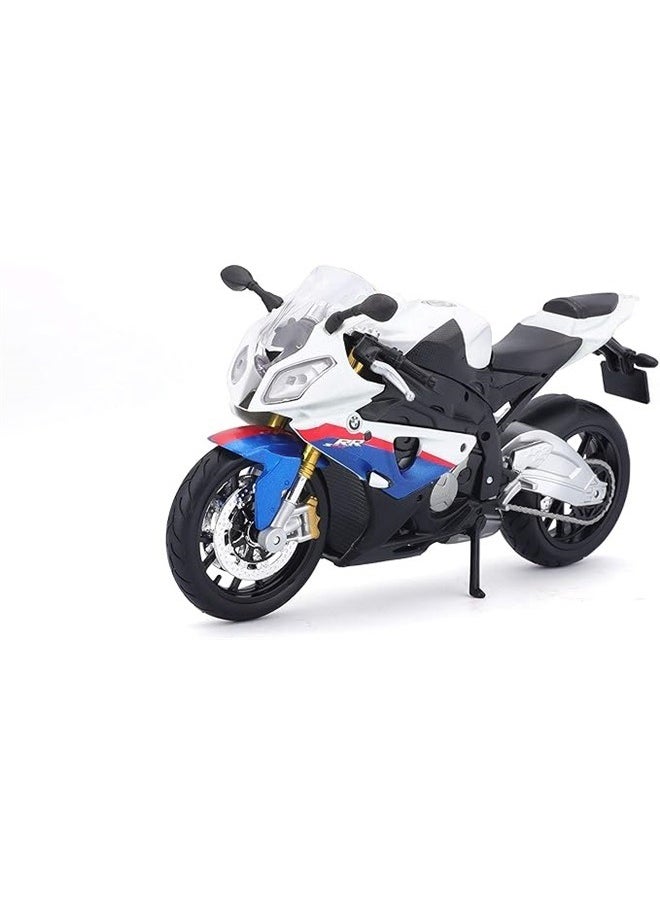 1/12 BMW S1000Rr Motorcycle Multicolour , White/Red/Blue Multi