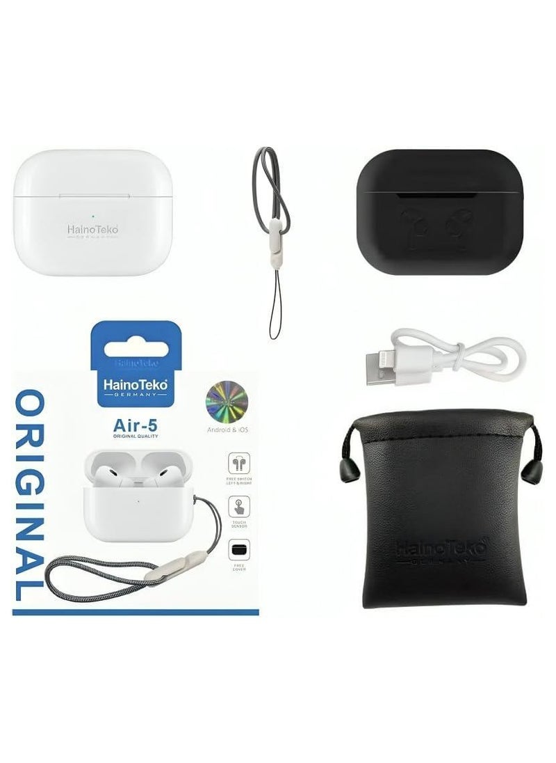 Haino Teko Air 5 Bluetooth Wireless Earphone Pro 2 Design For iPhones