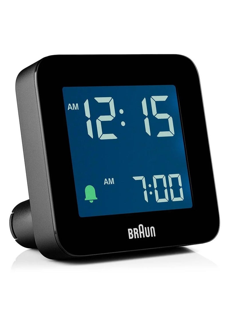 Braun Digital Alarm Clock with Crescendo Alarm, Snooze Function, Backlight- Black