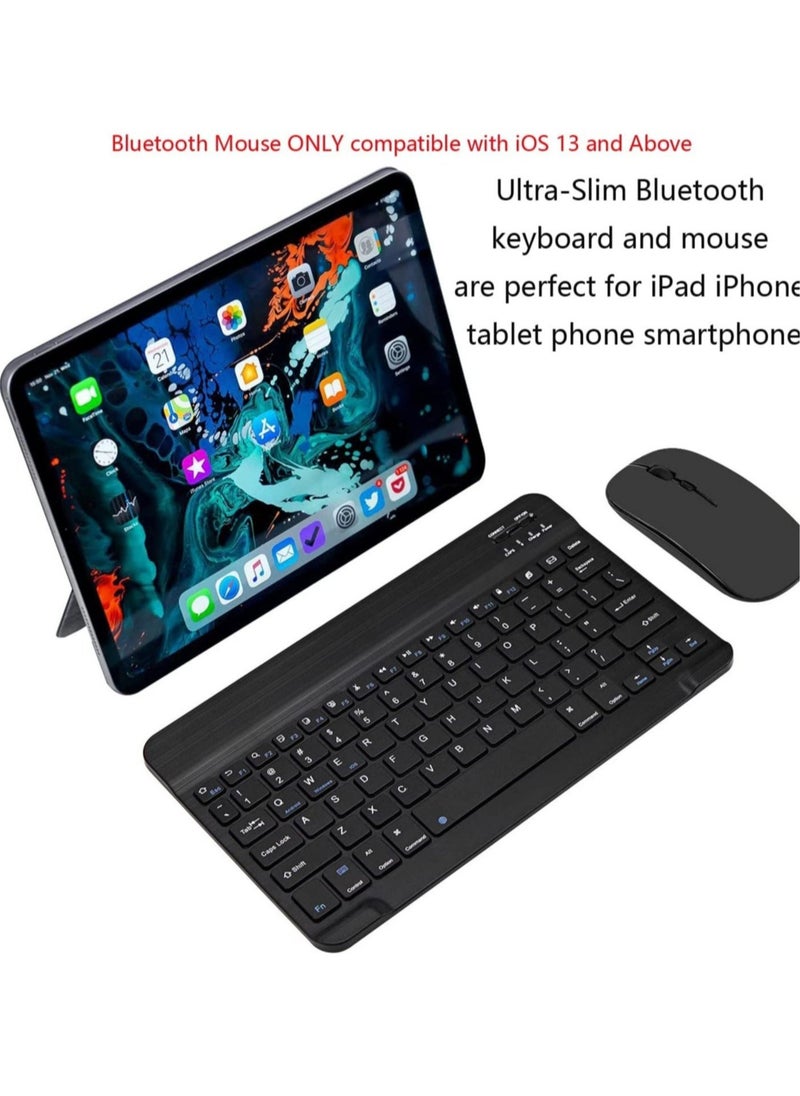 Wireless Keyboard Mouse Set for Apple iPad iPhone iOS 13