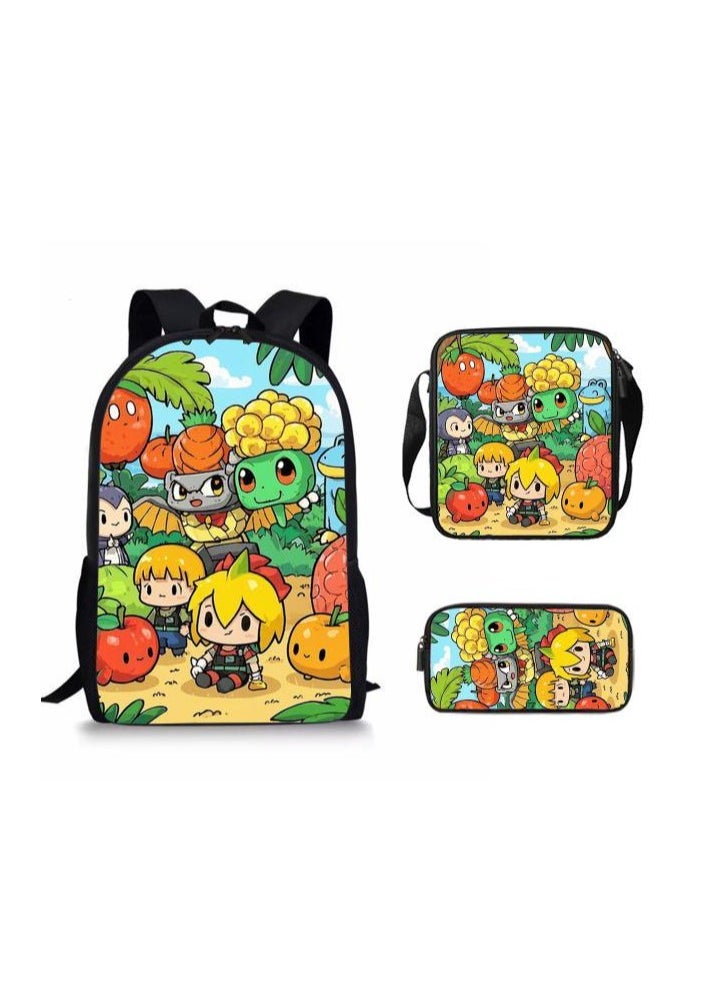 Cartoon style universal three-piece schoolbag - 142