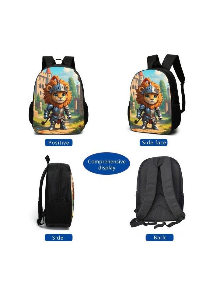 Cartoon style universal three-piece schoolbag - 1005