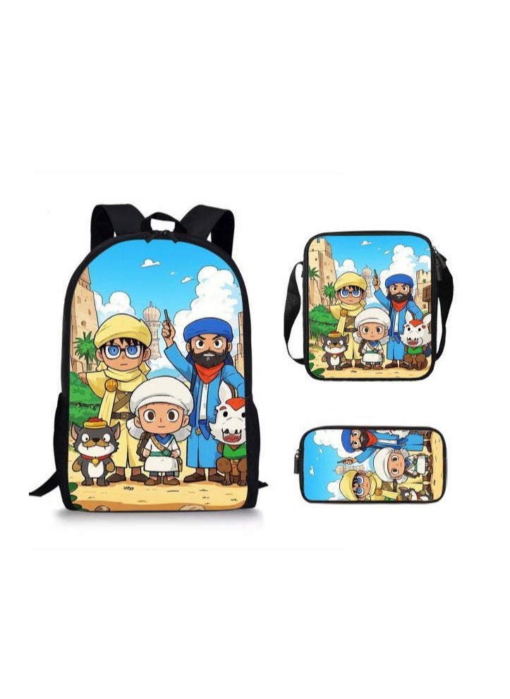Cartoon style universal three-piece schoolbag - 104