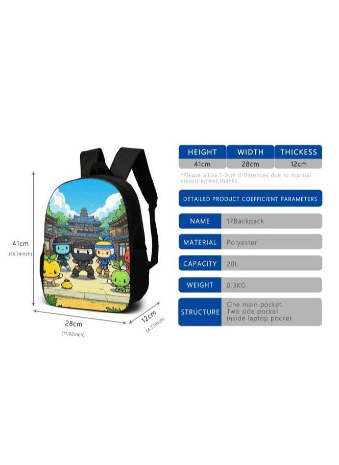Cartoon style universal three-piece schoolbag - 582